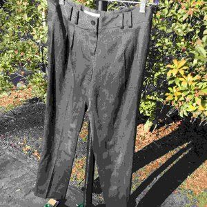 Michael Kors Metallic Brown Herringbone Woven Pant